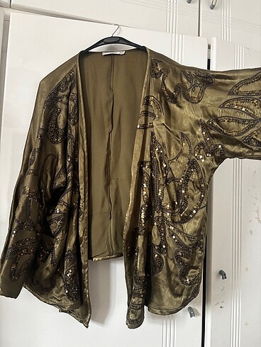 Zara Mango haki taşlı ceket