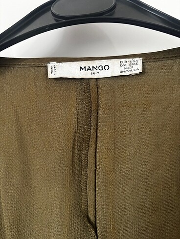 m Beden haki Renk Mango haki taşlı ceket