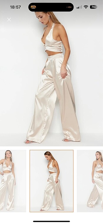 Trendyol & Milla Saten pantolon