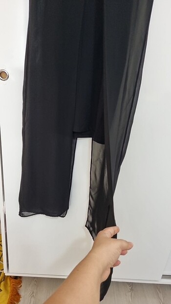 Batik Siyah sifonlu elbise
