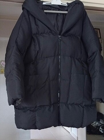 xl Beden siyah Renk Şişme mont