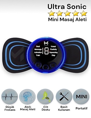 Masaj Aleti Bel Sırt Bacak 8 Farklı Mod