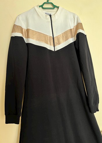 Armine Uzun Siyah Street Wear Elbise