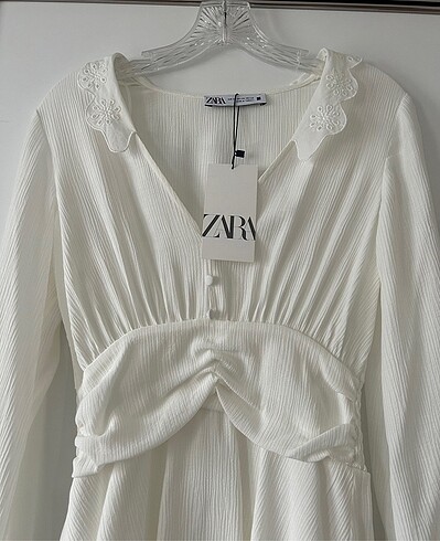 xs Beden Zara Fisto İşlemeli Mini Elbise