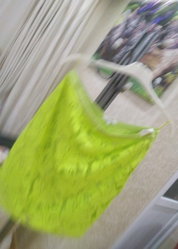 Yeşil Dantel Mini Etek. - Görsel 4