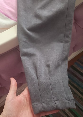 Beyaz Yüksek Yakalı Kadın Eşofman Üstü ve gri eşofman altı - Görsel 8