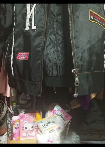 Siyah Fermuarlı Biker Kadın Ceket - Görsel 2