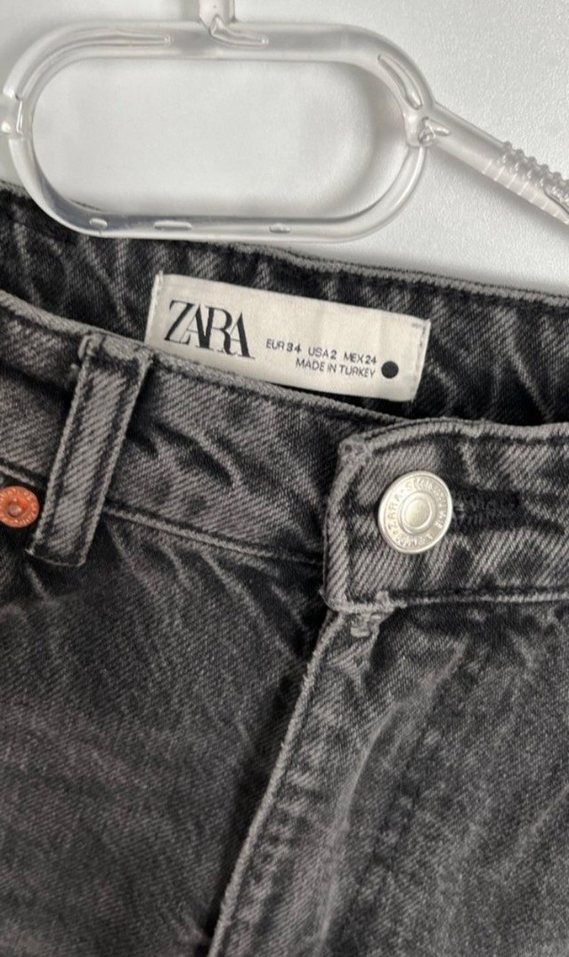 Gri Midi Denim Kadın Jean - Görsel 2