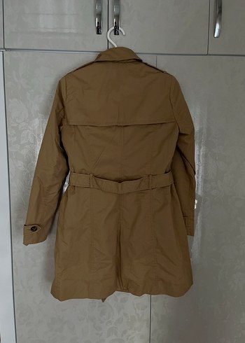 Bej Midi Kadın Trençkot - Görsel 4