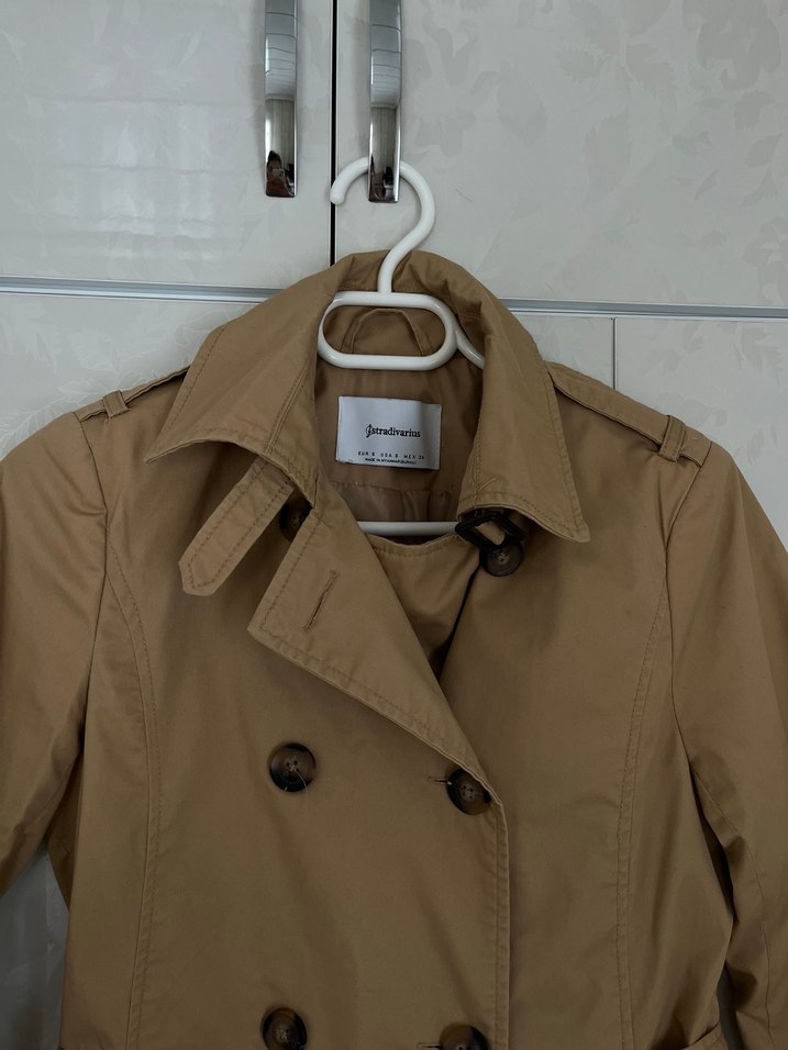 Bej Midi Kadın Trençkot - Görsel 3