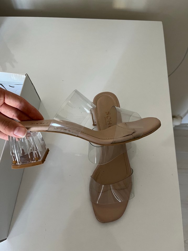 Bej Kadın Topuklu Terlik SOHO - Görsel 2