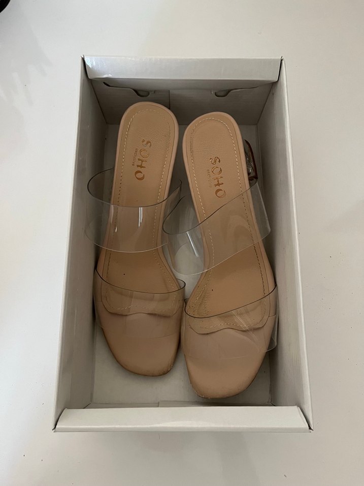 Bej Kadın Topuklu Terlik SOHO - Görsel 4