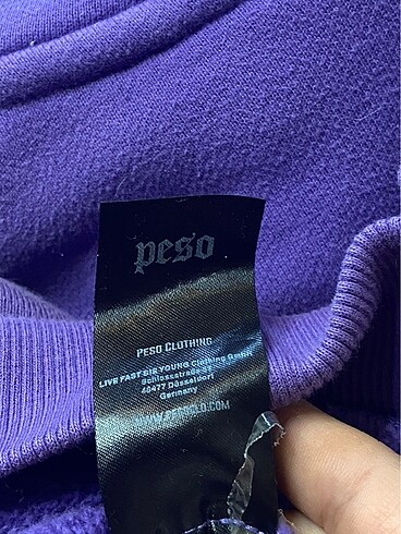 s Beden mor Renk Peso sweatshirt