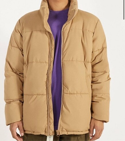 xs Beden camel Renk BERSHKA KREM MONT