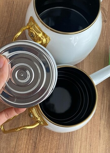 Emaye çaydanlık takımı sıfır 