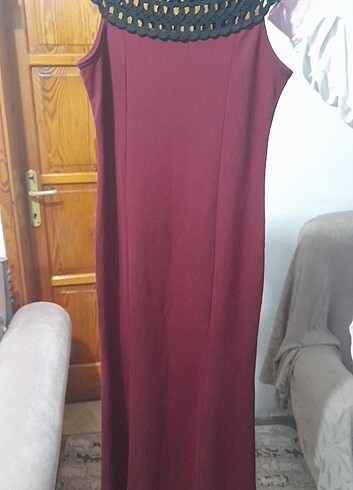 xl Beden bordo Renk Balık model elbisem 1 kez giyildi