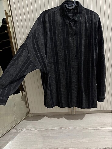 trendyol oversize simli gömlek