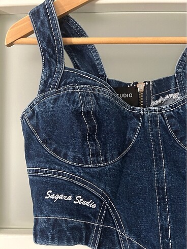 36 Beden SAGAZA Studio kot crop üst