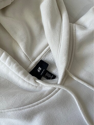 m Beden beyaz Renk H&M Sweatshirt