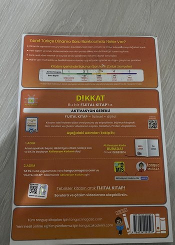  Tonguç 7. Sınıf Dinamo Türkçe Soru Bankası