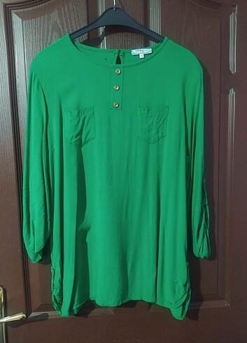 Yeşil gömlek tunik