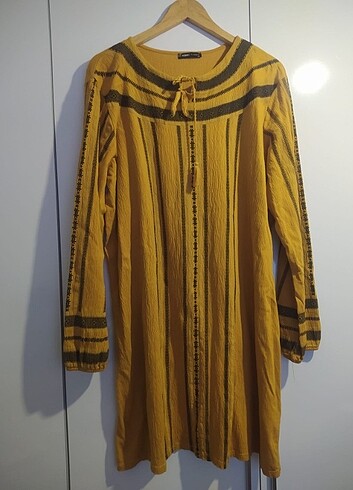 Hardal sarısı tunik