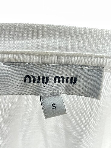 s Beden beyaz Renk Miu Miu T-shirt %70 İndirimli.