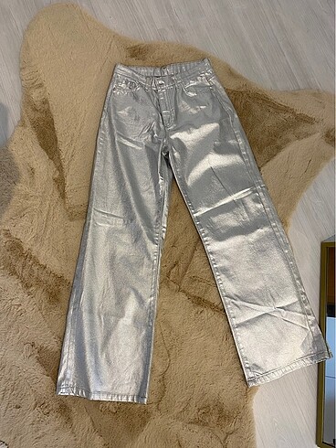 Zara Metalik Pantolon