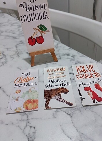 Kahve sunum kartı