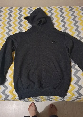Erkek Çocuk Gri Kapüşonlu Sweatshirt