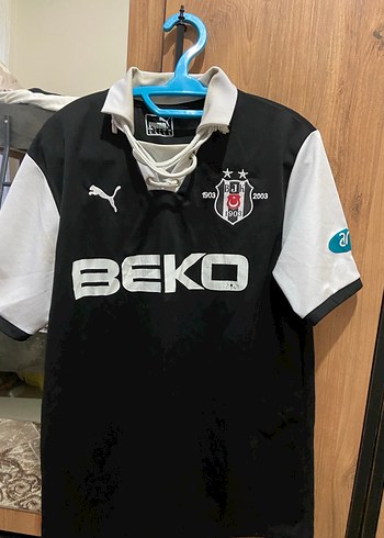 Erkek Siyah Baskılı Kısa Kollu Spor Forması - Görsel 2