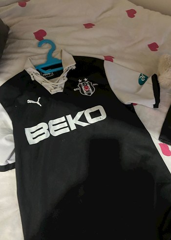 Erkek Siyah Baskılı Kısa Kollu Spor Forması - Görsel 3