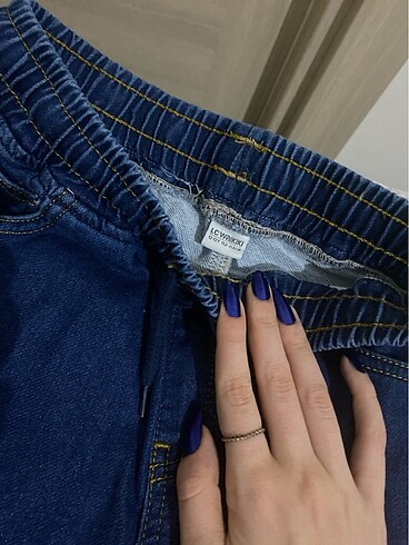 s/m Beden lacivert Renk Erkek çocuk Beli lastikli kot pantolon