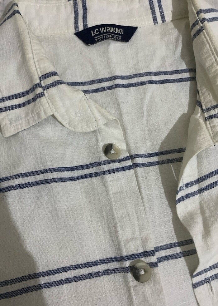 Erkek çocuk çizgili gömlek - Görsel 3