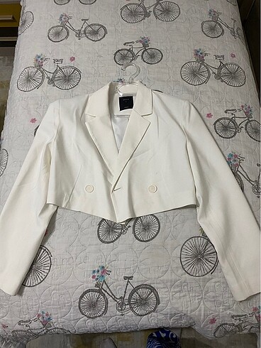 Beyaz blazer ceket