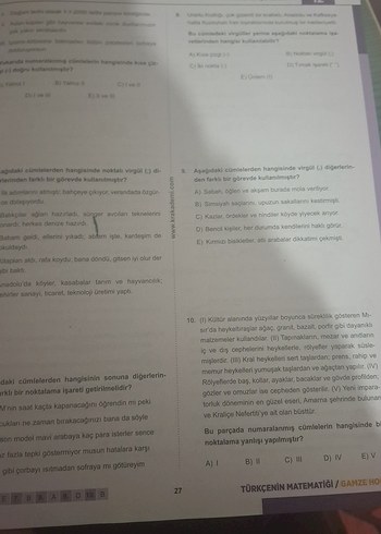  Beden Tüm Sınavlar İçin Türkçe Matematik Dil Bilgisi Soru Bankası
