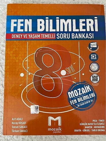 MOZAİK YAYINLARI 8.SINIF FEN BİLİMLERİ