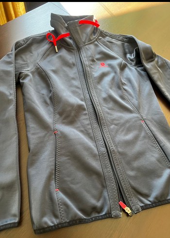 Björnborg orj Gri Fermuarlı Dar Kesim Kadın Ceket - Görsel 3