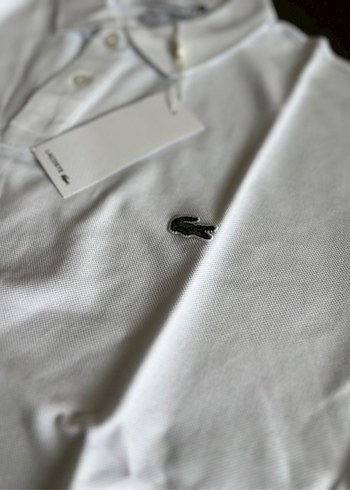 Lacoste Beyaz Erkek Polo Tişört - Görsel 4