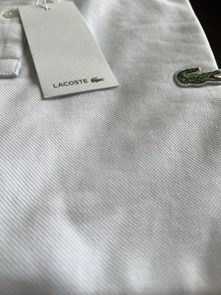 Lacoste Beyaz Erkek Polo Tişört - Görsel 3