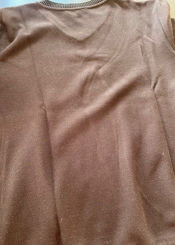 Erkek V Yaka Fabrika Triko Kazak - Görsel 5