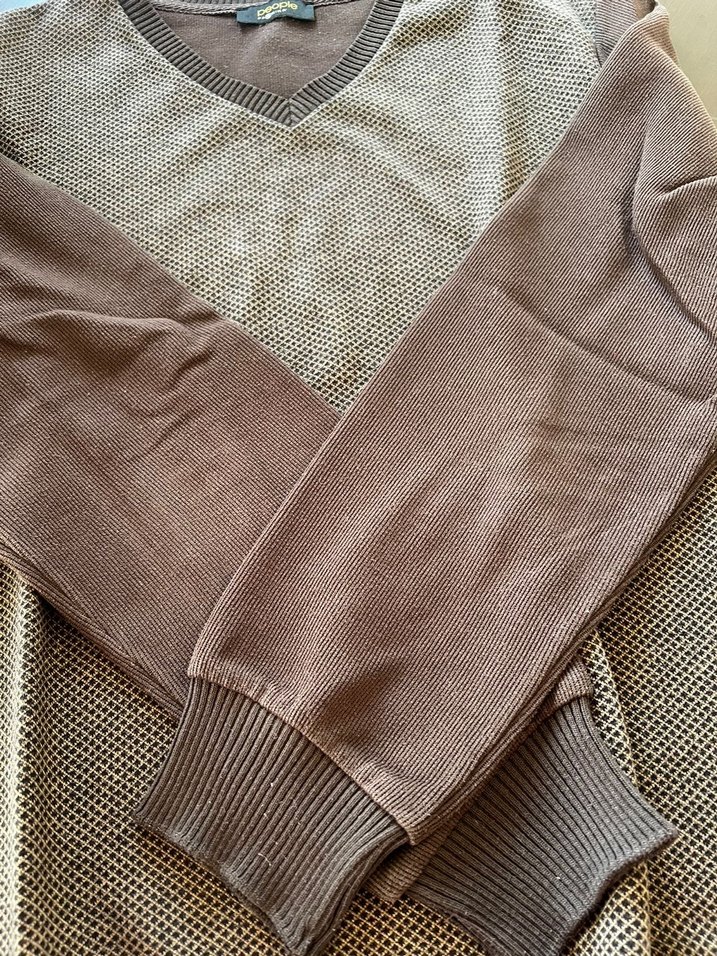 Erkek V Yaka Fabrika Triko Kazak - Görsel 4