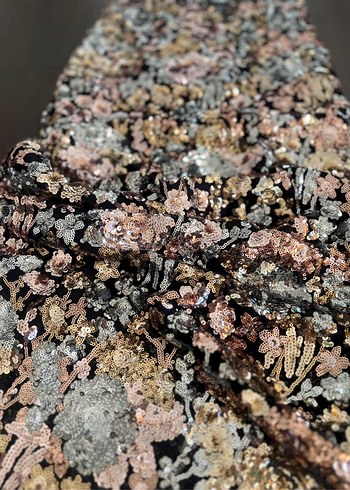 Payetli Nakışlı Uzun Gece -Abiye Elbise - Görsel 3