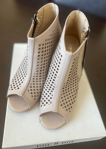 Bej Kadın Topuklu Sandalet - Görsel 3