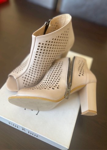 Bej Kadın Topuklu Sandalet - Görsel 2