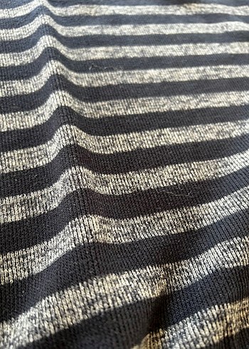 Fabrika çizgili Erkek Triko Kazak L beden - Görsel 2