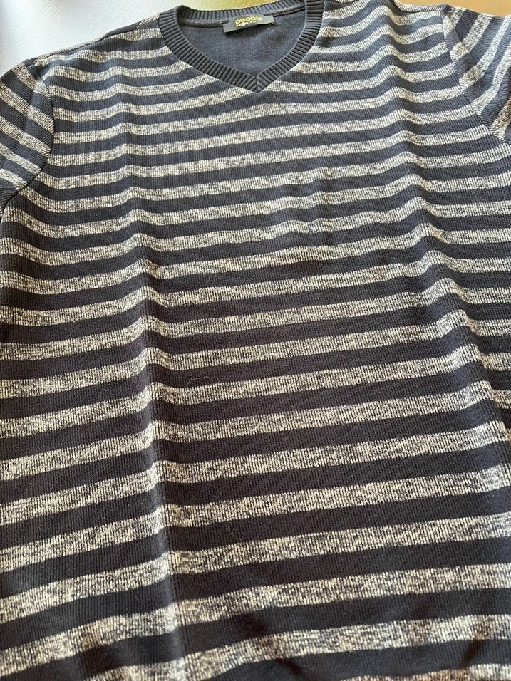 Fabrika çizgili Erkek Triko Kazak L beden - Görsel 4