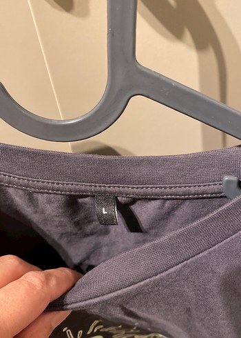 Gri Baskılı Kolsuz Hamile Tişört - Görsel 3