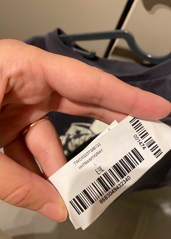 Gri Baskılı Kolsuz Hamile Tişört - Görsel 4