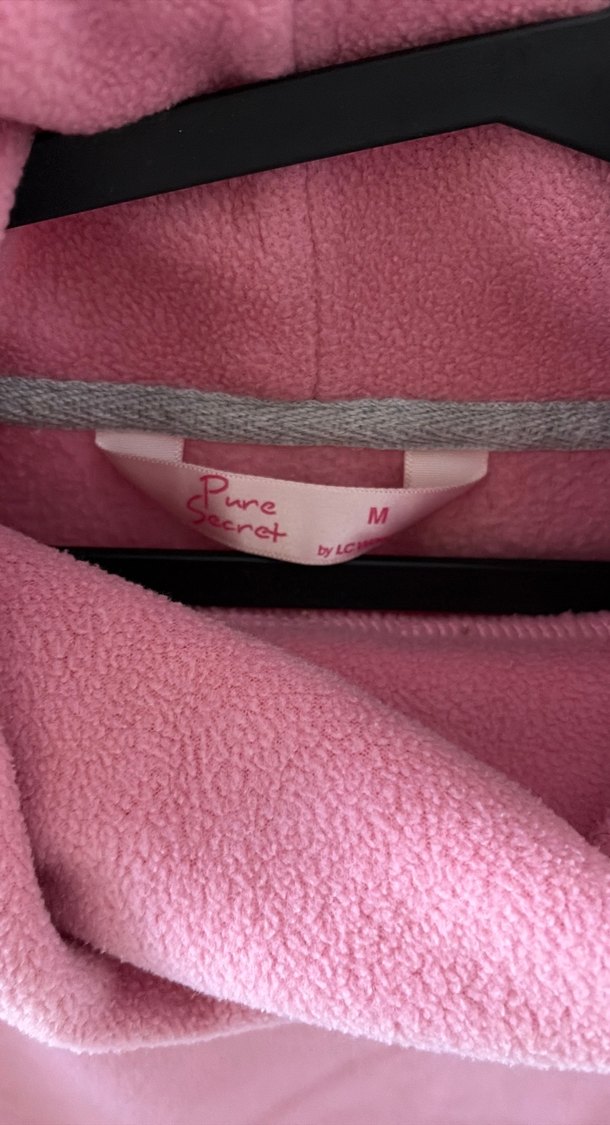 Pembe Yüksek Yakalı Kadın Sweatshirt - Görsel 2